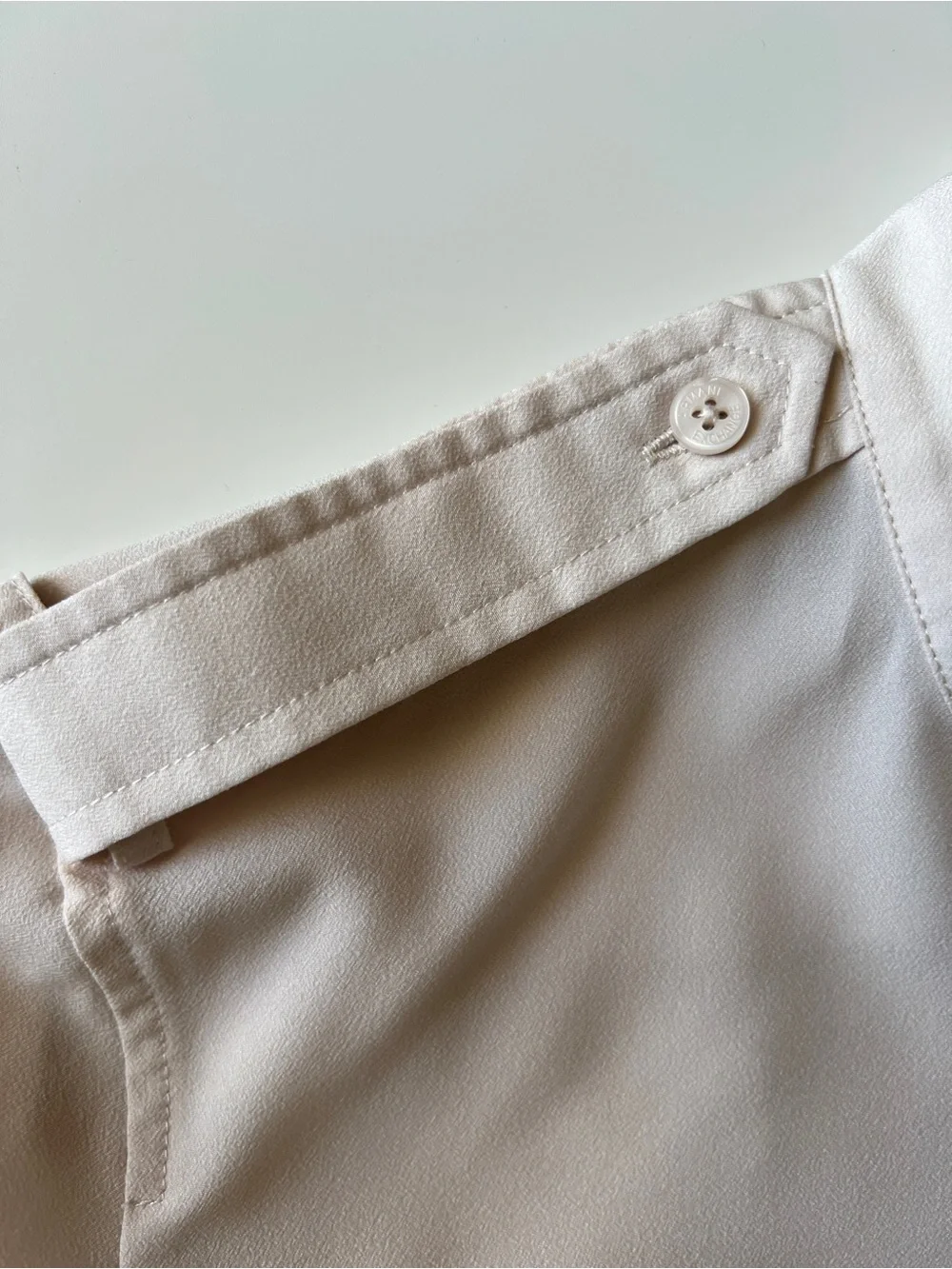 AX Armani Exchange Blush Beige Military Utility Blouse S